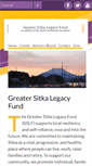 Mobile Screenshot of greatersitkalegacyfund.org