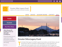 Tablet Screenshot of greatersitkalegacyfund.org